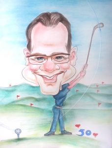S007 Golf caricature